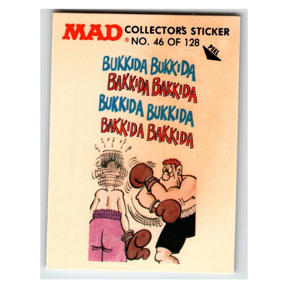MAD Collector's Sticker No.46 1983 Fleer #46 of 128 Vintage